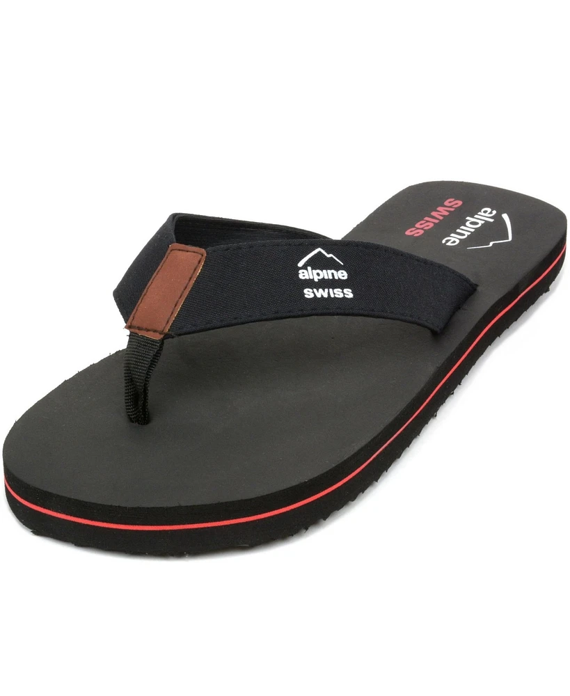 Alpine Swiss Mens Flip Flops Beach Sandals Eva Sole Lightweight Comfort Thongs