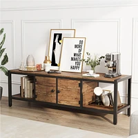 gaomon 58 Inch Tv Stand for Bedroom, Farmhouse Tv Cabinet with Storage, Tv Consoles up to 65 Inch Tv
