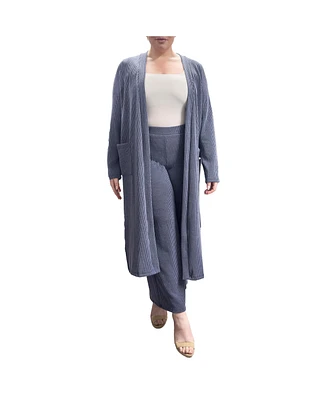 Plus Size Long Length Open Front Duster