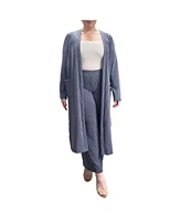 Plus Size Long Length Open Front Duster