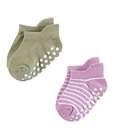 Hudson Baby Girls Non-Skid No-Show Socks
