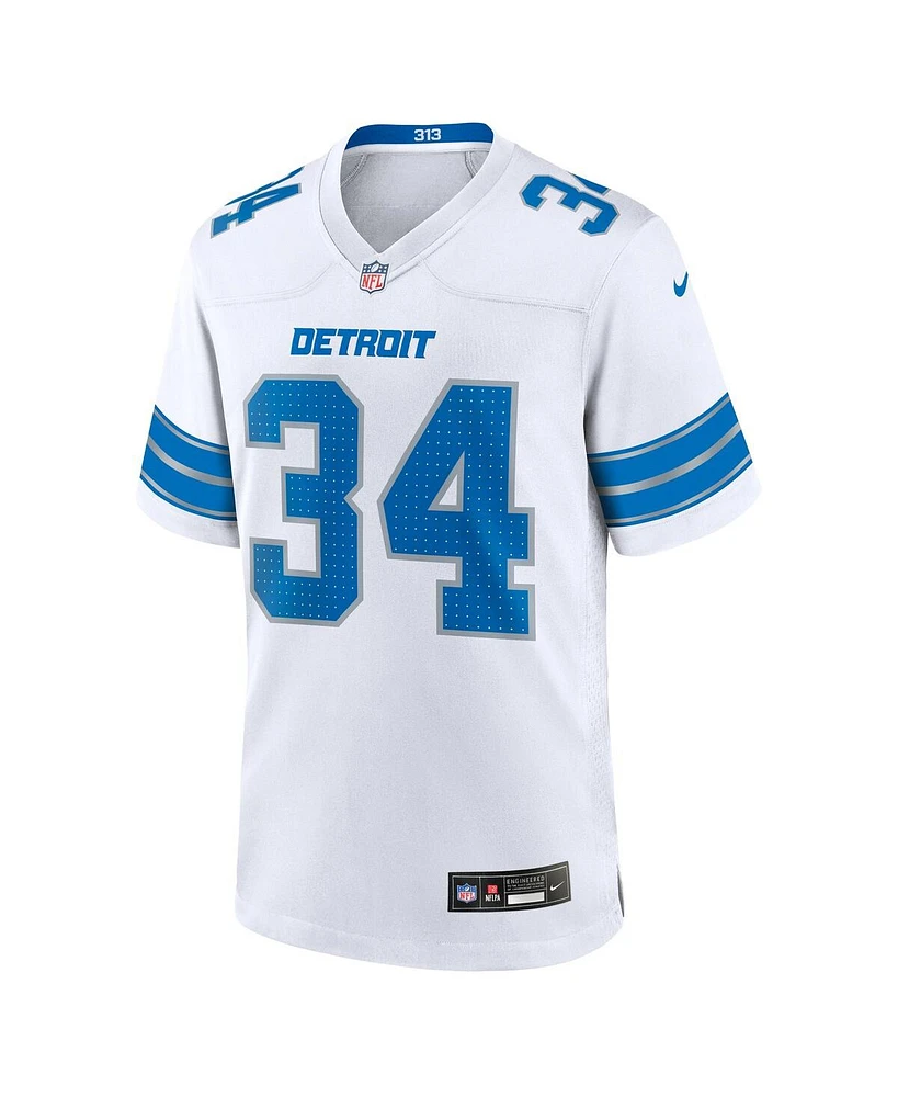 Nike Men's Alex Anzalone White Detroit Lions Game Jersey