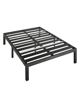Heavy-Duty Metal Platform Bed Frame – Steel Slats for Durable, Noiseless Mattress Support