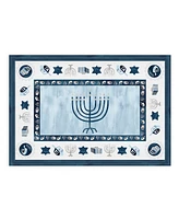 Laural Home Happy Hanukkah Set of 4 Placemat, 13" x 19"