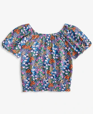 Big Girl Garden Ditsy Printed Smocked Top, Exclusively at Macy's