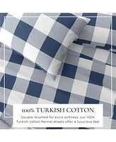 Turkish Cotton Double-Brushed Printed Flannel Bed Sheet Set 
