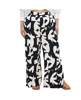 City Chic Plus Size Enya Print Pant