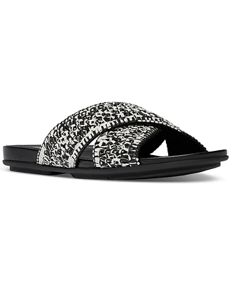 FitFlop Women's Gracie Woven Cross Slide Sandals
