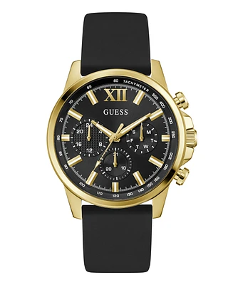 Guess Men's Multi-Function Black Silicone Watch
