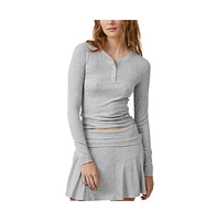 Cotton On Women's Sleep Recovery Henley Long Sleeve