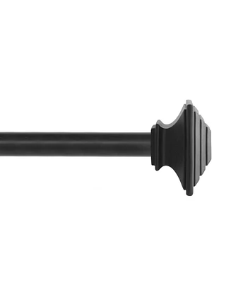 Kenney Fast Fit Easy Install Mission 5/8" Decorative Window Curtain Rod Set - Hassle-Free Installation