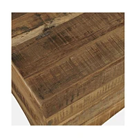 Jofran Reclamation 36" Rustic Solid Wood Storage Chest Cabinet
