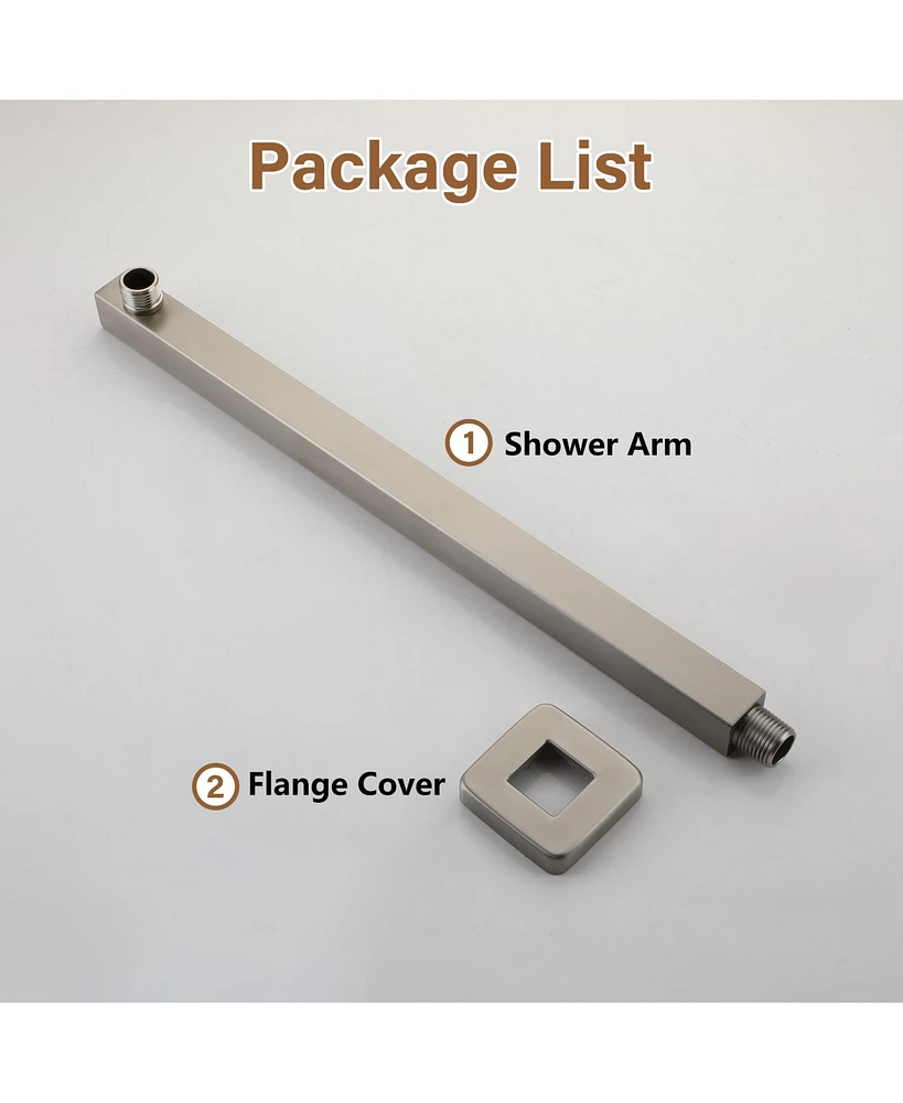 Casainc Square Wall-Mount Shower Arm