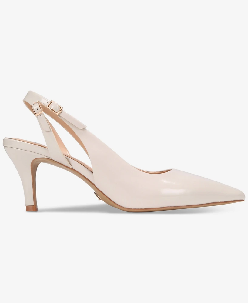 Vaila Shoes Women's Clover Slingback Pumps - Extended Sizes 9-14