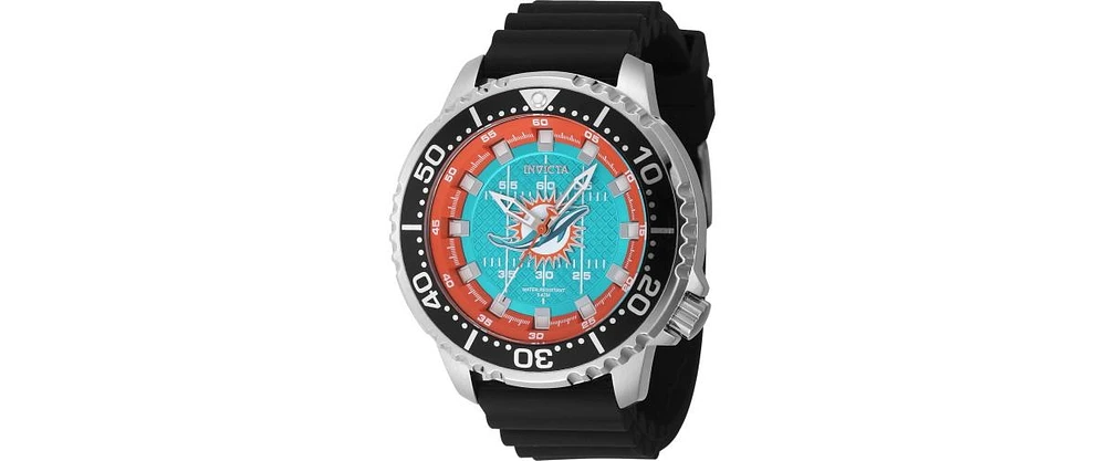 Invicta Men's 48102 Nfl Miami Dolphins Quartz 3 Hand Light Blue Dial Watch