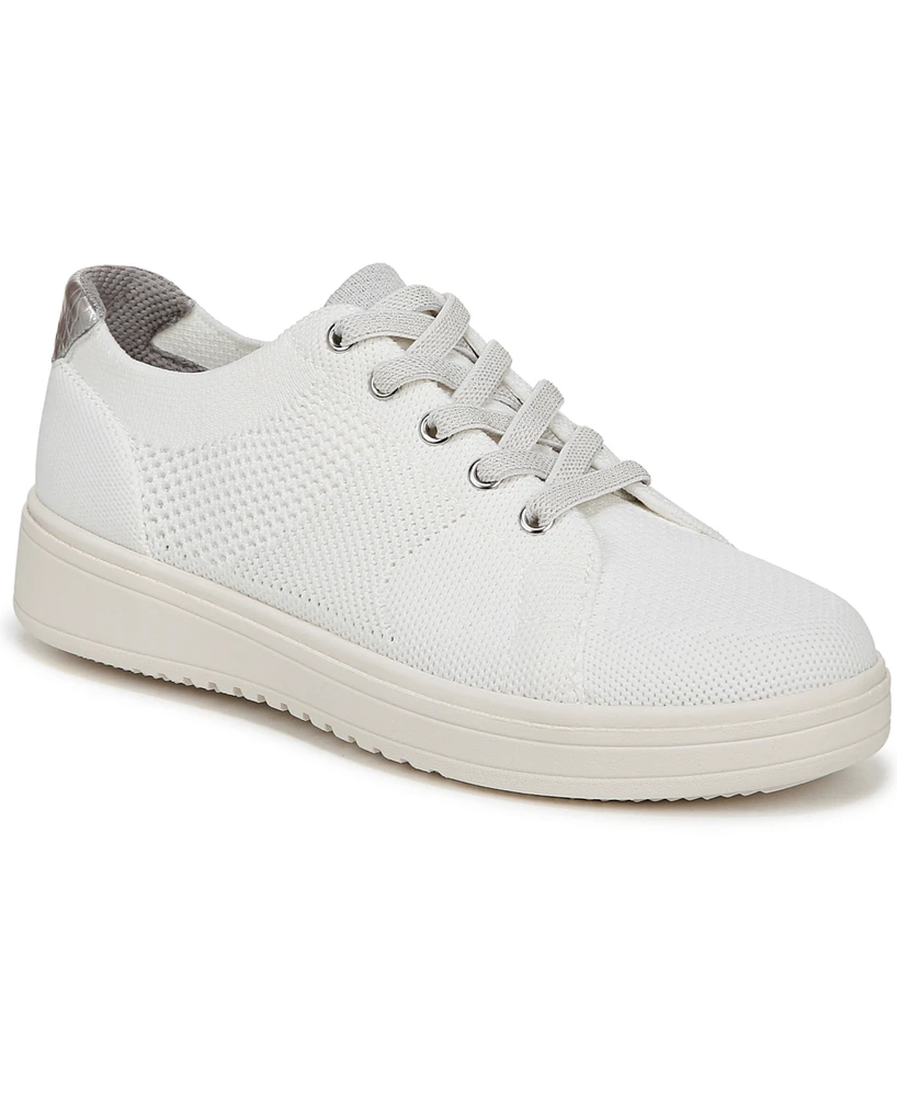 LifeStride Women's Vip Washable Court Inspired Lace Up Platform Sneakers