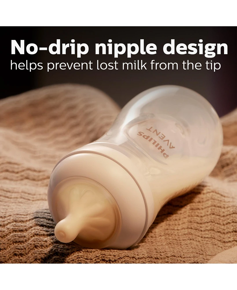 Philips Avent Glass Natural Bottle with Natural Response Nipple Baby Set
