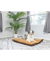 Armarkat M05HKF/Zs-l Large Pet Bed Mat with Poly Fill Cushion in Earth Brown & Mocha - Waterproof Lining, Skid-Free Base, 6 Months Warranty
