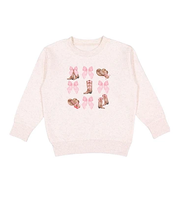 Sweet Wink Big Girls Coquette Cowgirl Sweatshirt