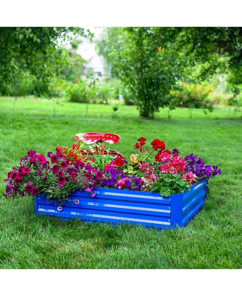 Galvanized Rectangle Raised Garden Bed