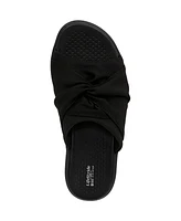 LifeStride Women's Cherish Washable Peep Toe Slide Sandals
