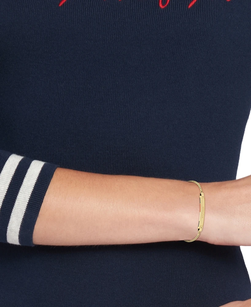 Tommy Hilfiger Linear Logo Plaque Chain Bracelet