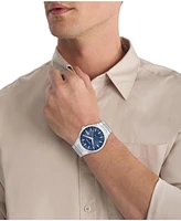 Calvin Klein Men's Distinguish Gmt Silver Tone Stainless Steel Bracelet Watch