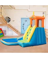 Kids Bounce House Castle Splash Water Pool W/ 740W Blower