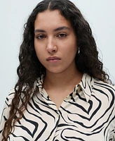Mango Women's Satin Print Shirt