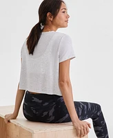 Id Ideology Women's Short-Sleeve Crewneck Knit T-Shirt, Exclusively at Macy's
