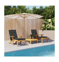 Deck Chair Cushions 2 pcs Oxford Fabric