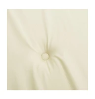 vidaXL Garden Chair Cushions 4 pcs Cream 19.7"x19.7"x1.2" Oxford Fabric
