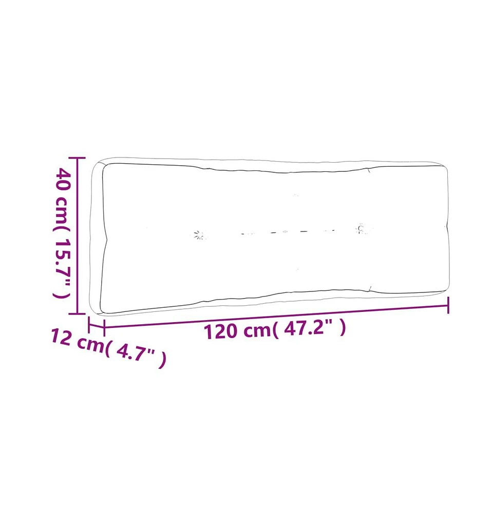 vidaXL Pallet Cushions 5 pcs Cream Fabric