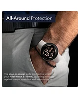 Wasserstein Protective Case Made for Google Pixel Watch 3 (45mm) - Ultra-Thin, Snap-On Rubber Case