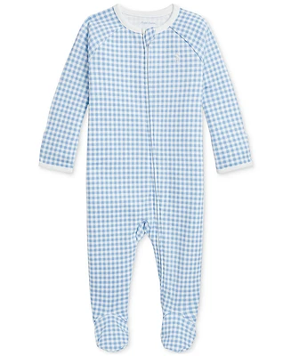Polo Ralph Lauren Baby Boys Cotton Gingham Footed Coverall