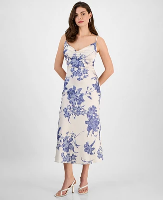 Guess Women's Akilina Cowlneck Sleeveless Midi Dress
