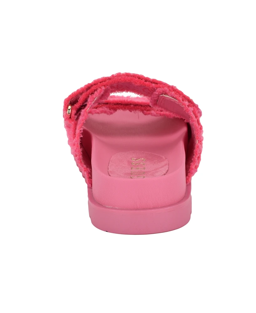 Guess Women's Fabulon Two Strap Sporty Footbed Sandals