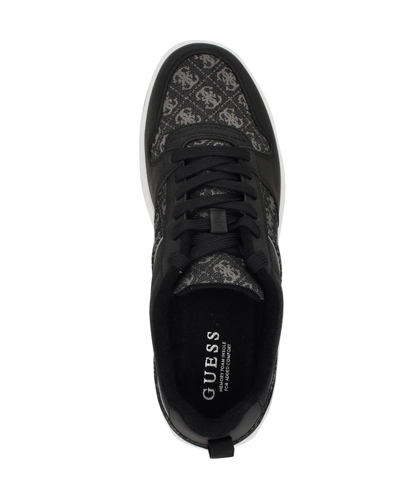 Guess Men's Tryon Branded Lace Up Fashion Sneakers
