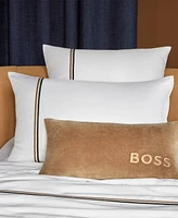 Boss Home by Hugo Boss B Linea 235 Thread Count Cotton Fitted Sheet, Queen