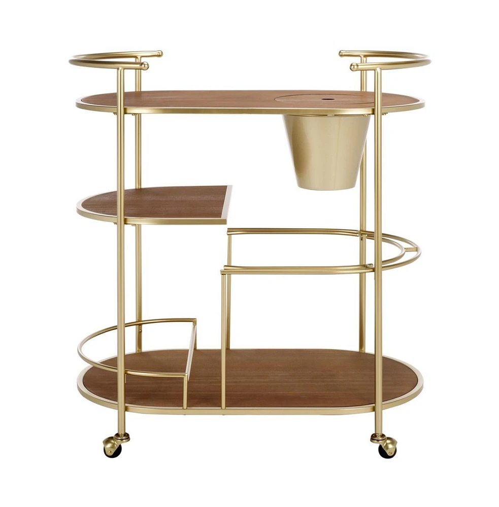 Alora 2 Tier Bar Cart W Bucket
