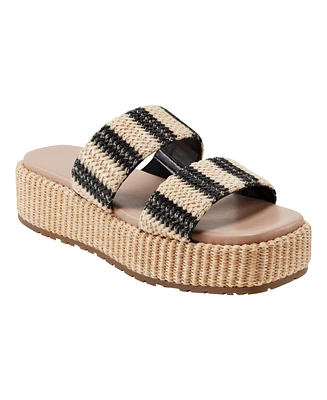 Marc Fisher Women's Pelma Double Band Flatform Sandals