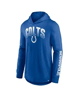 Fanatics Men's Royal Indianapolis Colts Front Runner Long Sleeve Hooded T-Shirt