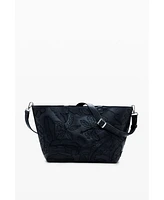 Desigual Women's Large embroidered shopper bag