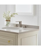 8 in. Waterfall Widespread 2-Handle Bathroom Faucet With Pop-up Drain Assembly