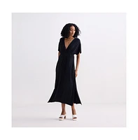Reistor Women's Flowy A-Line Maxi Dress with Side Slits