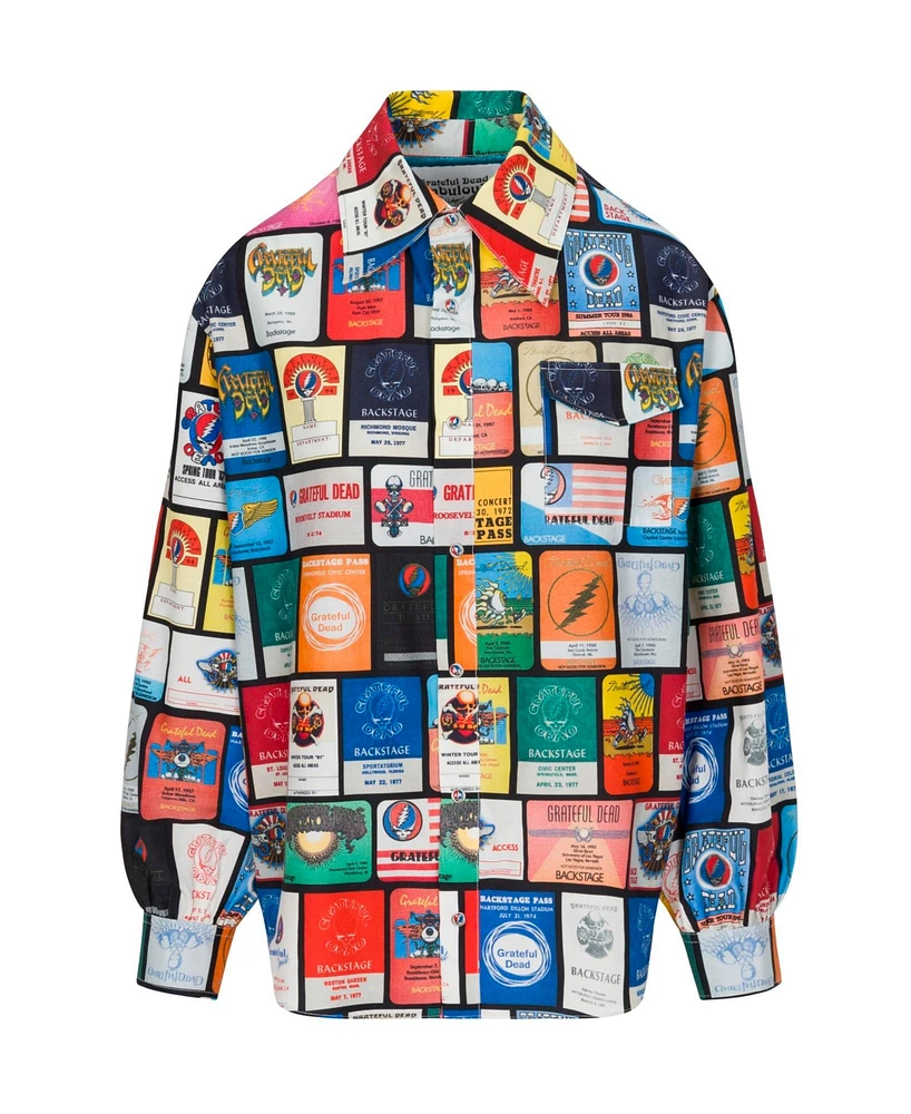 Backstage Pass Print Long Sleeve Shirt