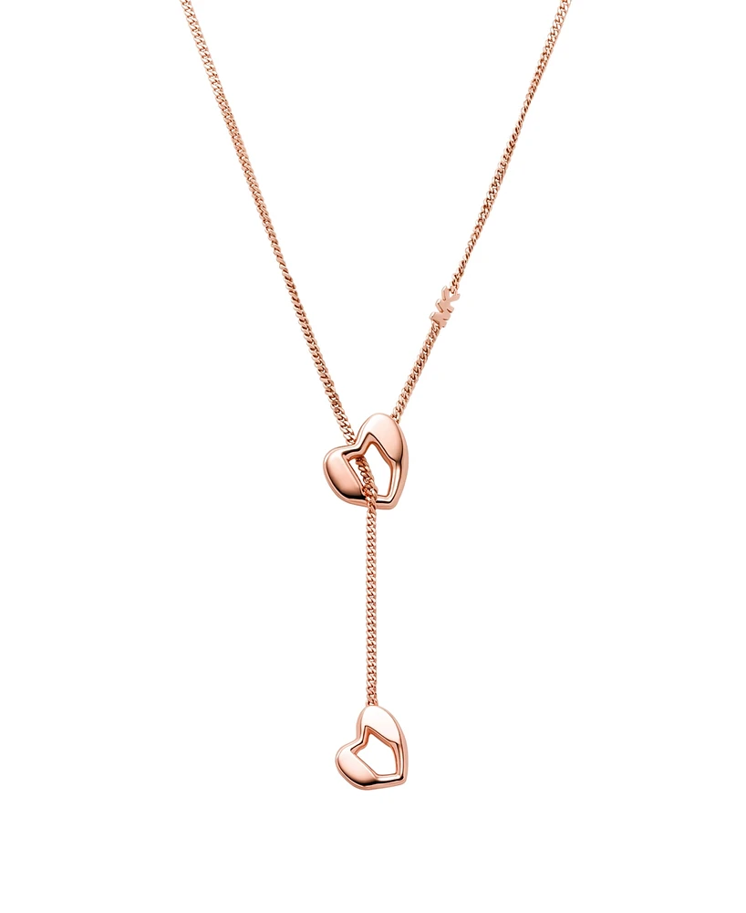 Michael Kors Lariat Heart Y Necklace