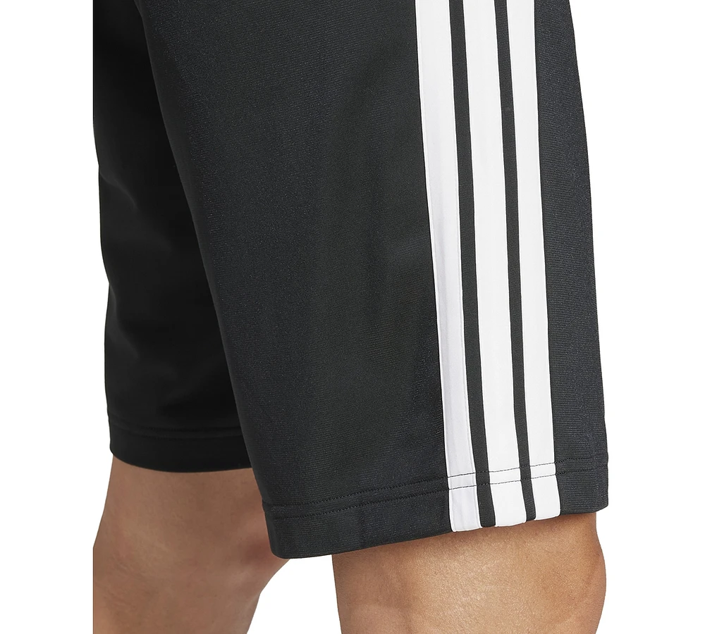 adidas Men's Three-Stripes 10" Tricot Shorts