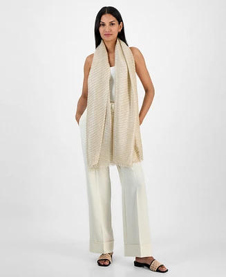 I.n.c. International Concepts Pleated Shine Wrap Scarf, Exclusively at Macy's