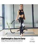 Portable Ab Trainer with Headrest and Foam Handle for Office Home Gym